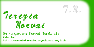 terezia morvai business card